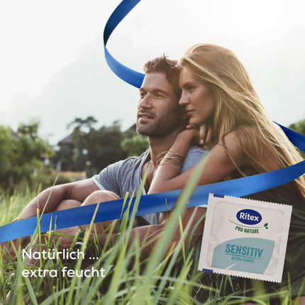 Ritex Pro Nature Sensitive Condoms – naturally extra moist – sustainably fair Made in Germany, 16 pieces