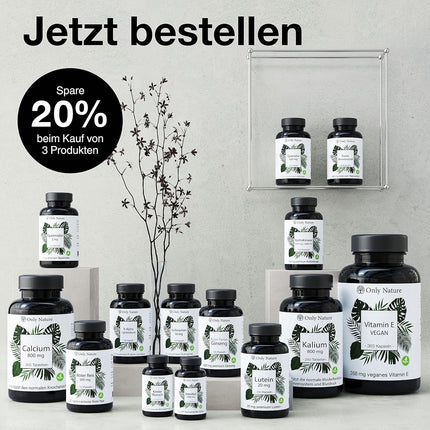 Only Nature® Astaxanthin 12 mg - 60 high-dose capsules - Made in Germany &amp; laboratory-tested - Natural &amp; without additives