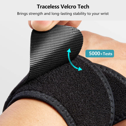 FREETOO Wrist Supports Fitness, Wrist Bandage [Right/Left], Wrist Support for Men and Women for Tendonitis, Compression Wrist Guards for Weight Training, Crossfit