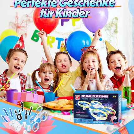 Korffe Mini Drone for Kids Toys from 6 7 8 9 10+ Years Boys, RC Airplane Toy Drone for Kids and Beginners with LED Lights Indoor &amp; Outdoor Gifts for Boys and Girls