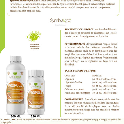 SYMBIOETHICAL - PROPOLIS, Natural Plant Protection Booster, for Organic Farming, Made in Italy, 500 g