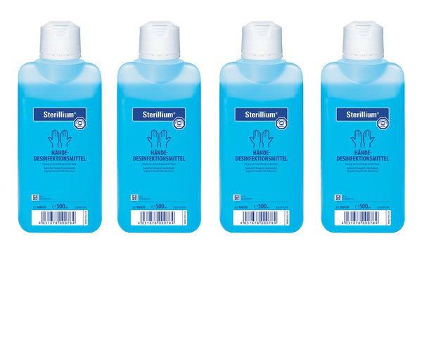 4x 500ml bottle Sterillium Hygiene Hand Disinfectant without accessories
