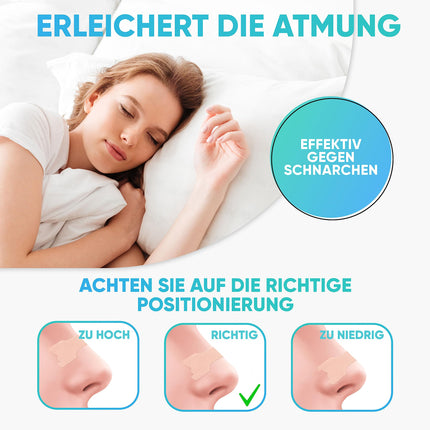 Health Press® Nasal Strips – 50 Transparent Nasal Strips – Anti-Snoring Strips for Easier Breathing During Sleep &amp; Exercise – Sleep Nasal Strips for Better Breathing – Snore Stopper – Nasal Strips