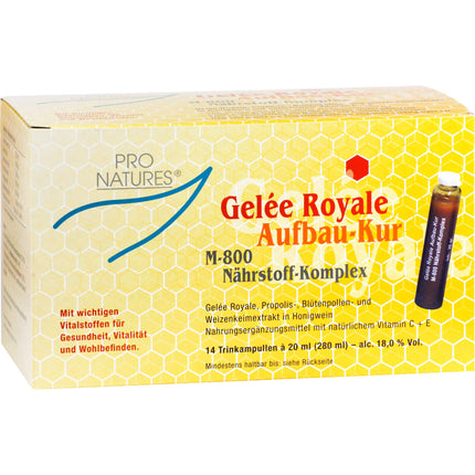 Royal Jelly Restorative Treatment M800 Drinking Ampoules, 14 x 20 g