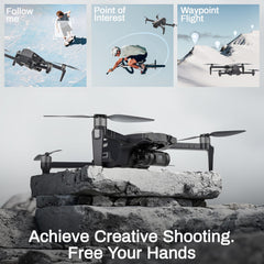 BEZGAR BD901 Drone with Camera for Adults 4K Long Range - Foldable Mini Drone with 4K Video, 3-Axis Gimbal, 3km Transmission, 23 Minutes Flight Time, Return Home, Follow Me