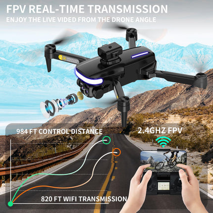 OBEST Mini Drone with 4K Camera, RC Foldable WIFI Drone, 2 Batteries, 360° Obstacle Avoidance, Automatic Return, Headless Mode, RC Quadcopter, Kids Adults Toys and Gifts