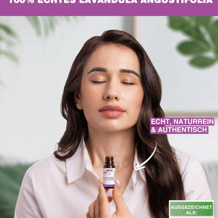 rooted.® ORGANIC Lavender Oil 10ml [100% PURE] - True Lavender - Lavandula angustifolia - Essential Oil for Aromatherapy, Fragrance Lamps, Diffusers, Room Fragrance, Scented Candles, and Soaps