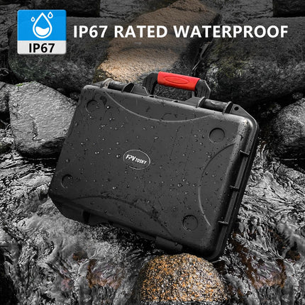 FPVtosky Avata 2 Case, Waterproof Carrying Case for DJI Avata 2 Drone/Fly More Combo, Fits DJI Goggles 3, RC Motion 3 &amp; DJI FPV Remote Controller 3 Accessories [CASE ONLY]