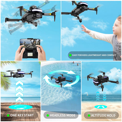 OBEST Mini Drone with 4K Camera, RC Foldable WIFI Drone, 2 Batteries, 360° Obstacle Avoidance, Automatic Return, Headless Mode, RC Quadcopter, Kids Adults Toys and Gifts