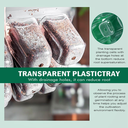 New time-controlled 5-piece mini greenhouse cultivation kit, with timing controller, adjustable brightness, full spectrum, indoor greenhouse cultivation box with lid and ventilation, 12 labels, 2 tools