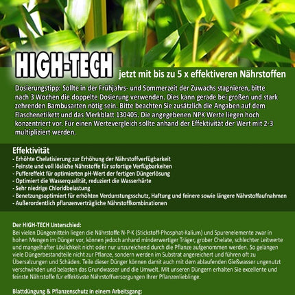 Liquid bamboo fertilizer HIGH-TECH fertilizer for bamboo and grasses