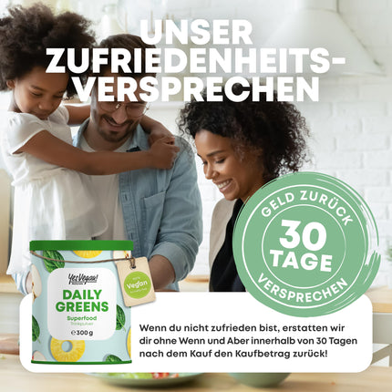 Daily Greens Superfood Powder (300 grams) Alternative to Athletic Greens | Vitamins, minerals, vegan protein and fiber | Smoothie