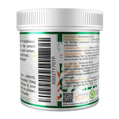 Special Ingredients Citric Acid 250g Pure Food Grade 100% Pure Powder (German Labels and Instructions)