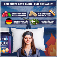 NEW: Enolenia® KETO NIGHT BURN Metabolism extremely - fast &amp; finally, capsules with high-quality natural ingredients for women + men for the night