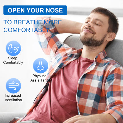 Snore Stopper Nasal Strips Snoring - 120 Nasal Strips Breathe Better Nose Strips, Nose Strips Anti-Snoring for Sleeping and Sports