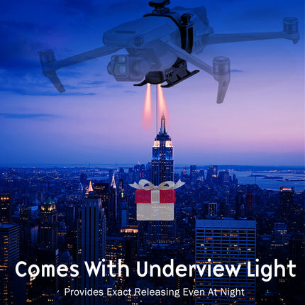 WTSUNFI Mavic 3 Landing Gear with Airdrop, for DJI Mavic 3 (Airdrop Landing Gear),Flower (Ring) Delivery/Drone Fishing/Party Gift Delivery/Search and Rescue/Non-contact Medical Item Delivery
