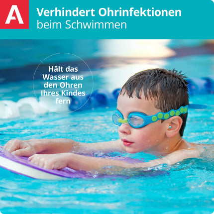 Alpine Pluggies Children's Earplugs - For children and small ear canals - For flying and swimming - Comfortable hypoallergenic material - Reusable hearing protection