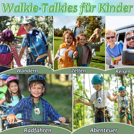 DQMOON Walkie Talkie Children, Toys from 3 4 5 6 7 8 Years Dinosaur Toy Gifts Boy 3-10 Years Outdoor Games for Children Walkie Talkie Children's Toys Christmas Gift Ideas Toys