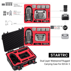 STARTRC Air 3S Carrying Case, Waterproof Hard Case for DJI Air 3S Fly More Combo, Compatible with DJI Air 3S Accessories, RC 2/RC/RC-N3/N2 Controller, Charging Station