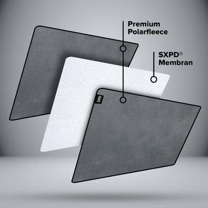 SXPD® - The Sex Blanket - The Original | gray 120x120cm | waterproof love blanket made of soft polar fleece | mattress topper - washable, absorbent, and sustainable | Oeko-TEX® Standard 100