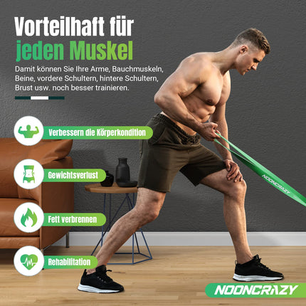 Resistance Bands, 4 Different Levels Resistance Bands with Door Anchor and Handles, Fitness Bands for Strength Training, Workout, Physiotherapy, Yoga for Men and Women