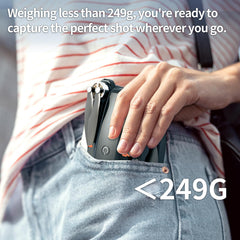 GPS Drone with 4k Camera for Adults Kids, RGB LED Light 90°Electric Adjust Lens, Professional GPS Drone 5GHz WiFi Live Video, RC FPV F417 Drone Auto Return, Follow Me, Handbag, under 250g