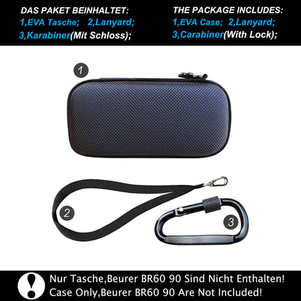 Woollo Bag Compatible with Beurer BR 60 Beurer BR 90 Sting Healer Portable Hard Travel Case Pouch [Bag Only]