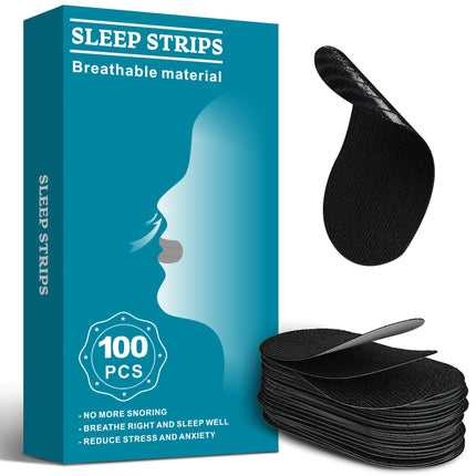 Mouth Patches, Anti-Snoring Mouth Patches for Night (100 Pieces), Snore Stopper, Improves Sleep and Breathing, Suitable for Men and Women