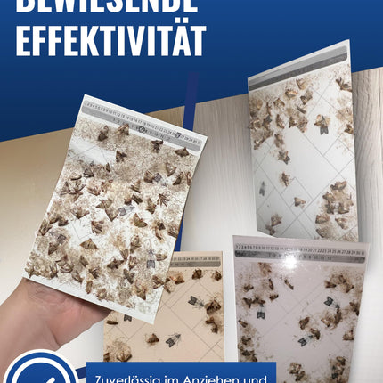 PIC Food Moth Trap - 12 Food Moth Traps - Moth Trap with Pheromone for Ideal Effect - Moth Trap Food - Effective Sticky Traps for Detecting Food Moth Infestations