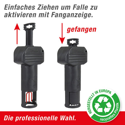 SWISSINNO Vole Trap PRO SuperCat | Efficient snap trap against field mice and voles, patented trigger mechanism, easy to set up, safe and reusable | 1x trap