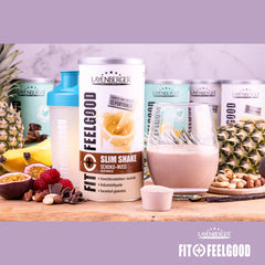 Layenberger Fit+Feelgood Slim Shake Powder, meal replacement for 12 servings with 214 kcal each (1x 396 g) - Vanilla Cream