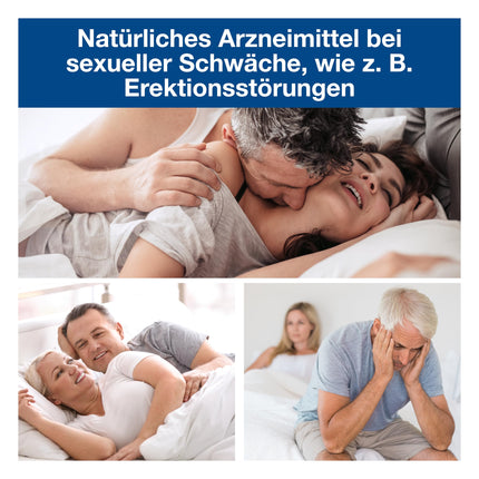 Neradin Tablets - Potency enhancer for men with Damiana: Over-the-counter medication for sexual weakness such as erectile dysfunction - Testosterone booster for spontaneous sex - 40 tablets