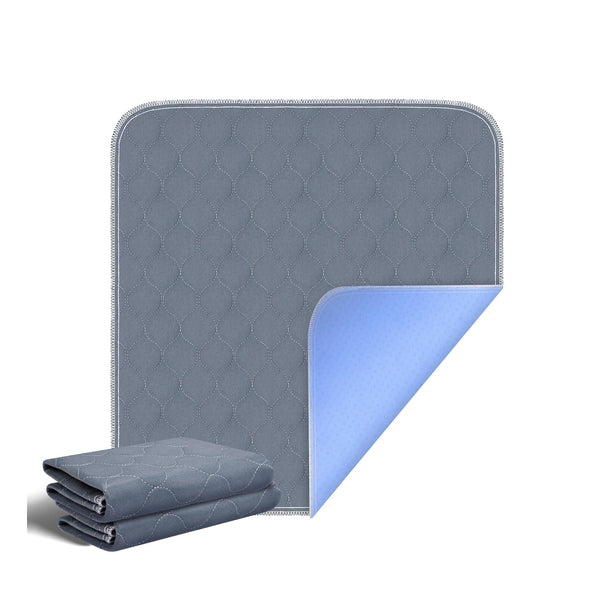 RIQINXIN waterproof incontinence seat cover 54x56 cm washable durable incontinence chair cover for armchairs, chairs, sofas, car seats, gray, set of 2