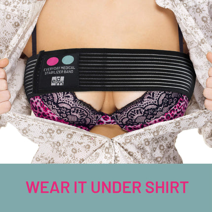 EVERYDAY MEDICAL Compression bra after breast surgery | Stuttgart belt/band for breast augmentation | Breast band, breast belt &amp; compression band | Discreet &amp; comfortable | One size