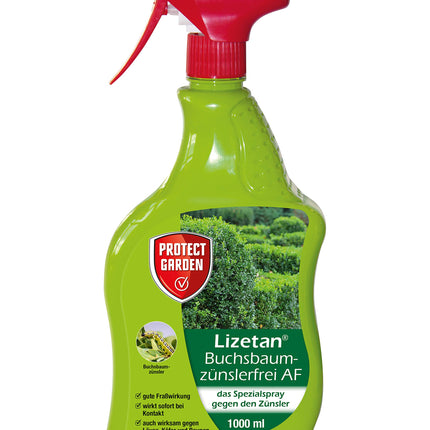 PROTECT GARDEN Lizetan Box Tree Moth Free AF, ready-to-use spray against box tree moths, 1 liter