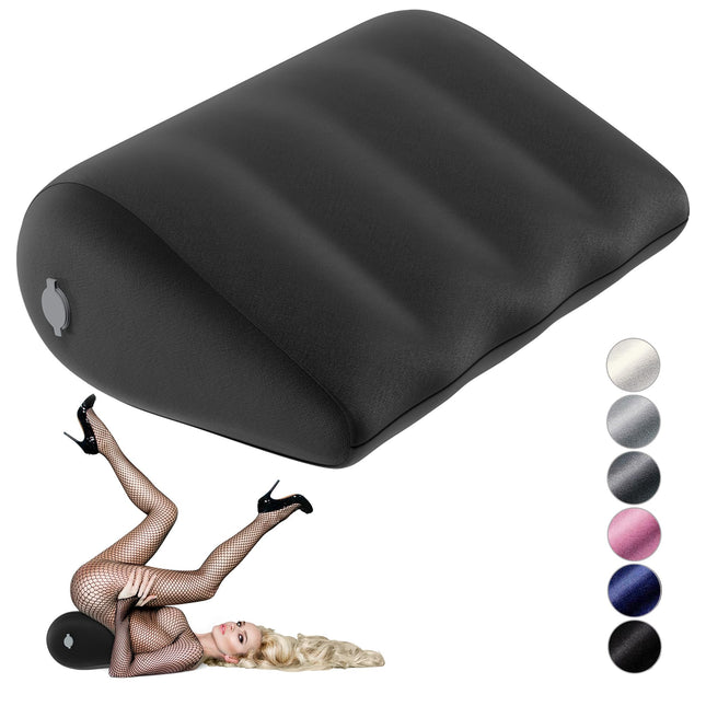 liebesfreunde Sex Lumbar Pillow for More Fun - Inflatable Pillow for Sex Positions - Sex Toy for Couples, Black