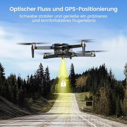 DEERC EIS 4K Camera Drone with 2-Axis Gimbal for Adults, D65 RC Drones Under 249g, GPS Follow Me, 26 Min. Long Flight Time, 5G Image Transmission, Smart Return, Professional Complete Set for Beginners, C0