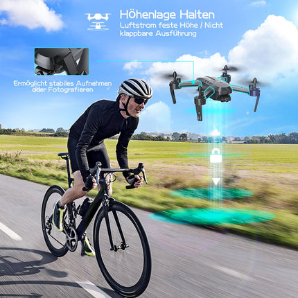 Wipkviey Drone with 1080P HD Camera, T6 FPV RC Quadcopter with 2.4G WiFi Transport Live Video, Altitude Hold, Headless Mode, 2 Batteries, 28-32 Min Flight Time, for Adults Beginners