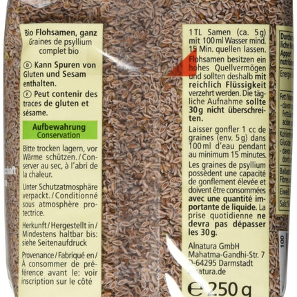 Aln. Psyllium seeds whole 250g