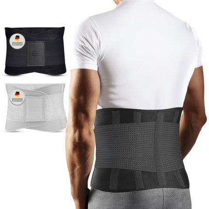 BACK BODYGUARD back belt - innovative lumbar support - back brace relieves back pressure - kidney belt for back support (black, L)