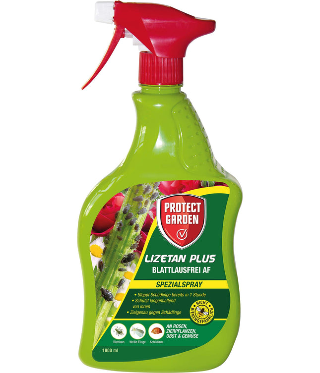 PROTECT GARDEN Lizetan Plus Aphid-Free AF ​​special spray against aphids on roses, ornamental plants, fruit and vegetables, 1 liter