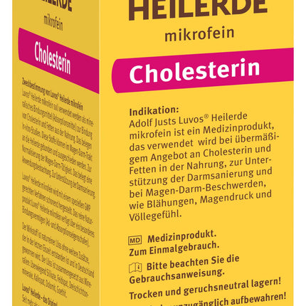 Luvos Healing Clay Microfine Capsules - Natural remedy for binding cholesterol and fats - Relieves flatulence, stomach pressure, and bloating - Supports intestinal cleansing - 100 Capsules