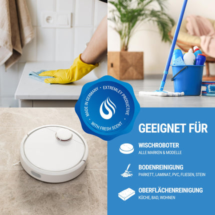 Maxxi Clean | 750ml floor cleaner with fresh scent | Suitable for all robot mops | Universal cleaner concentrate | Mopping fluid for floors, parquet, and tiles | Vacuum cleaner cleaning agent