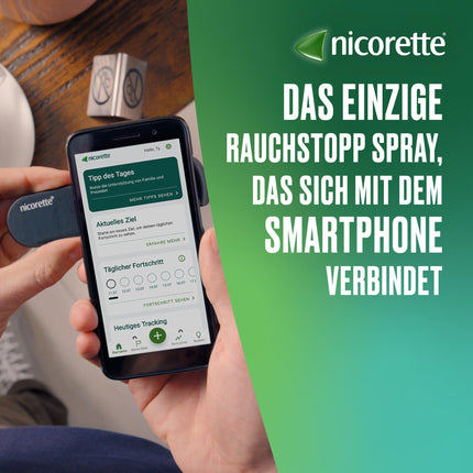 NICORETTE spray with mint flavor – quit smoking with nicotine spray – 1 spray replaces up to 150 cigarettes – for smoking cessation 2 pcs.