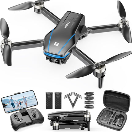 PLEGBLE Drone with 4K Camera for Kids, Mini Drone Adults, Brushless Motor FPV RC Drone with 5G WiFi, Altitude Hold, 3D Flip, Headless Mode, Flight Path, Toy Gifts for Boys Ages 8 and Up