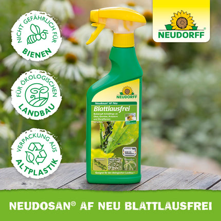 Neudorff Neudosan AF New Aphid-Free – Controls aphids, whiteflies, and spider mites on fruit, vegetables, herbs, and ornamental plants, 500 ml