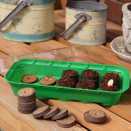 Connex Coconut Expanding Tablets Ø 3.5 cm - Practical set of 20 &amp; Growing Pots Ø 6 cm - Practical set of 24