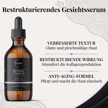 •100ml• Retinol Serum, with Niacinamide, Hyaluronic Acid &amp; Vitamin C, Facial Serum, Anti-Wrinkle for Skincare for Women &amp; Men