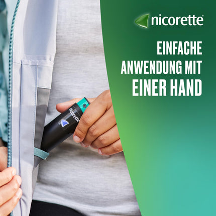 NICORETTE spray with mint flavor – quit smoking with nicotine spray – 1 spray replaces up to 150 cigarettes – for smoking cessation 2 pcs.