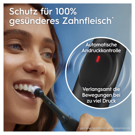 Oral-B iO Series 2 Electric Toothbrush, 1 Brush Head, 3 Brushing Modes, Magnetic Technology, Travel Case, Designed by Braun, Night Black